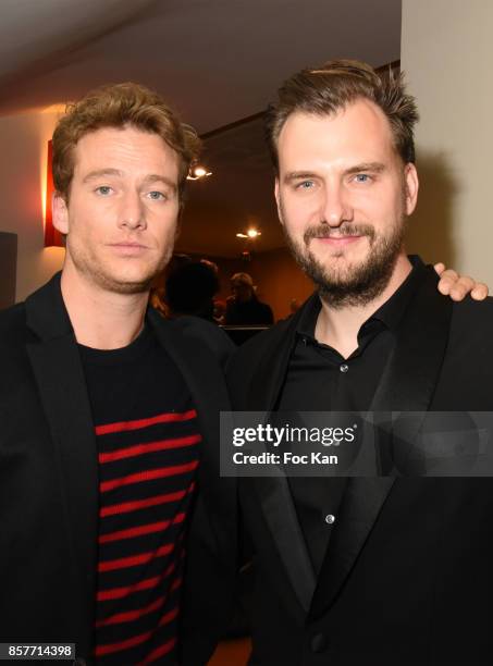 Actor Alexander Fehling and director Jan Zabail attend the Paris Premiere of 'Three Peaks' as part of 22 th German Film Festival Opening Ceremony...