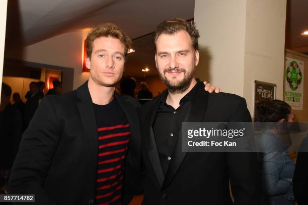 Actor Alexander Fehling and director Jan Zabeil attend the Paris Premiere of 'Three Peaks' as part of 22 th German Film Festival Opening Ceremony...