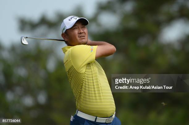 Danny Chia of Malaysia pictured during round one for the Yeangder Tournament Players Championship at Linkou lnternational Golf and Country Club on...