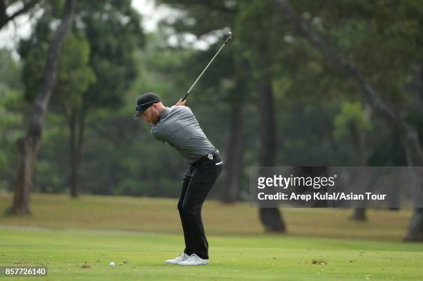 Jarin Todd of USA pictured during round one for the Yeangder Tournament Players Championship at Linkou lnternational Golf and Country Club on October...