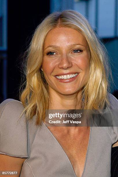 Actress Gwyneth Paltrow attends the Los Angeles premiere of "Valentino: The Last Emperor" at the Bing Theatre at LACMA on April 1, 2009 in Los...