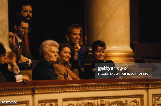 Droite Dominique Tapie dans les tribunes de l'Assemblee Nationale au moment de la levee de l'immunite parlementaire de son epoux Bernard Tapie le 8...