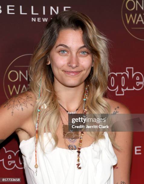 Paris Jackson attends the People's "Ones To Watch" at NeueHouse Hollywood on October 4, 2017 in Los Angeles, California.