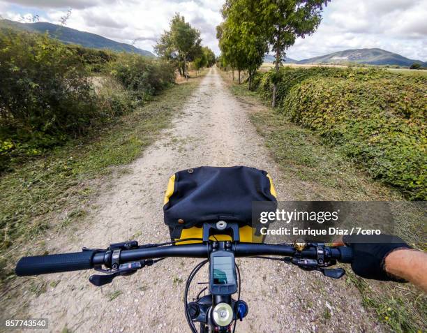 cycling trail in the basque country - 7cero stock pictures, royalty-free photos & images
