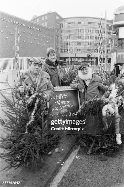 Left to right, David Jason as Del Boy, Nicholas Lyndhurst as Rodney and Buster Merryfield as Uncle Albert from 'Only Fools and Horses ' with...