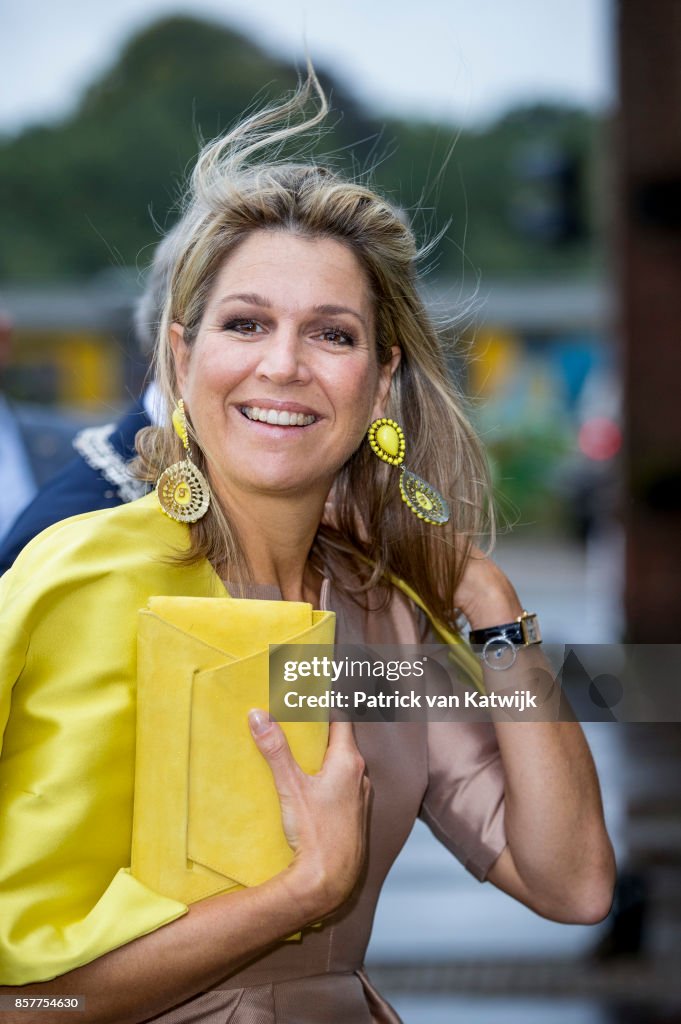 Queen Maxima Of The Netherlands Attends Gender & Health Of Women Congres In Amersfoort
