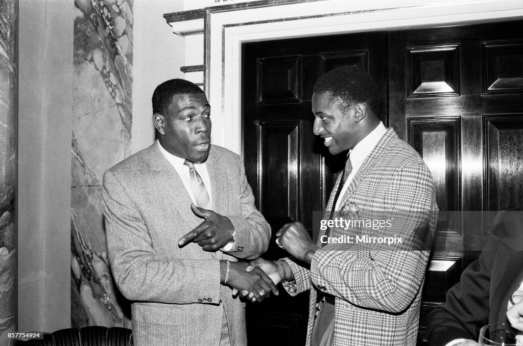 Bruno And Fashanu At Variety Club Sports Lunch