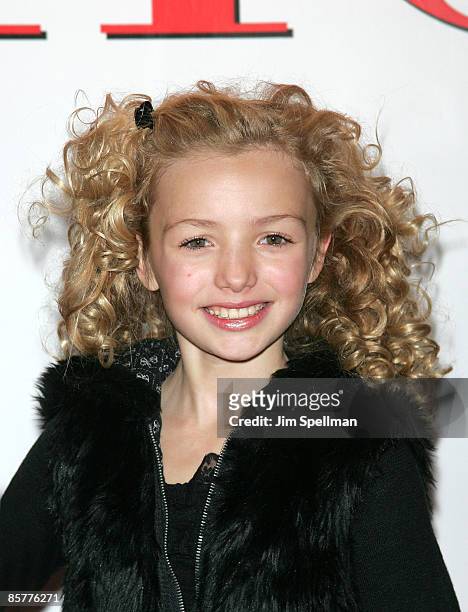 Peyton List attends the premiere of "Confessions of a Shopaholic" at the Ziegfeld Theatre on February 5, 2009 in New York City.