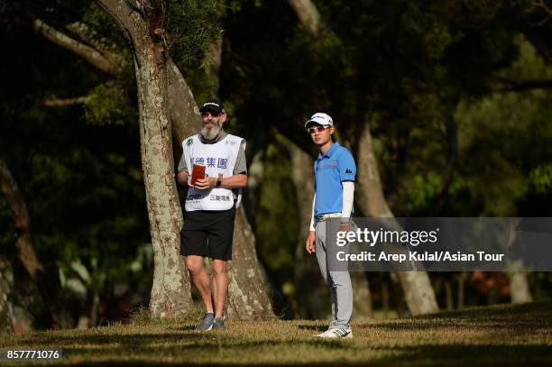 Jazz Janewattananond of Thailand in action during round one for the Yeangder Tournament Players Championship at Linkou lnternational Golf and Country...