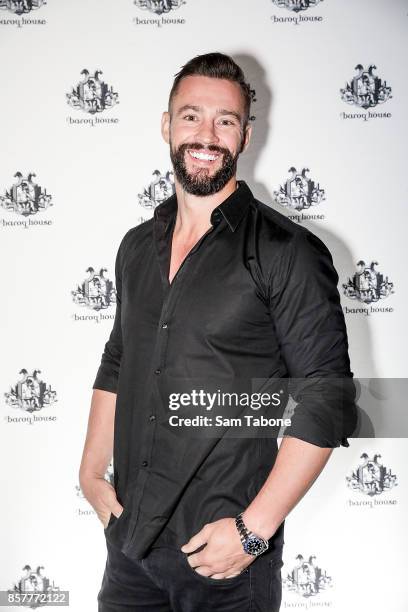 Kris Smith arrives ahead of the Baroq House re-launch on October 5, 2017 in Melbourne, Australia.