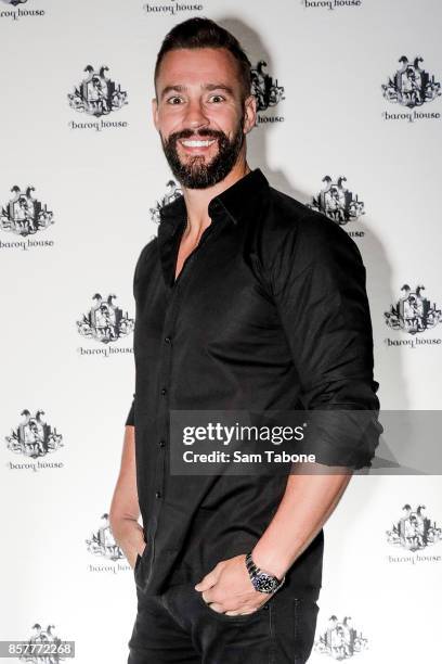 Kris Smith arrives ahead of the Baroq House re-launch on October 5, 2017 in Melbourne, Australia.