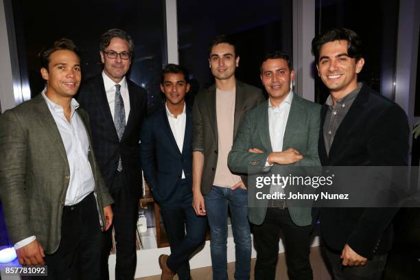 Emerson Silva, Martin Lomazow, Adal Gutierrez, Victor Roquette, Gabriel Rivera-Barraza, and Marco Palli attend the Mercado Global Pre-Celebration...