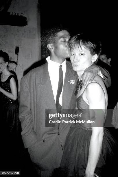 Jean Michel-Basquiat, Benjamin Liu Opening Night of Palladium, NYC May 14, 1985.