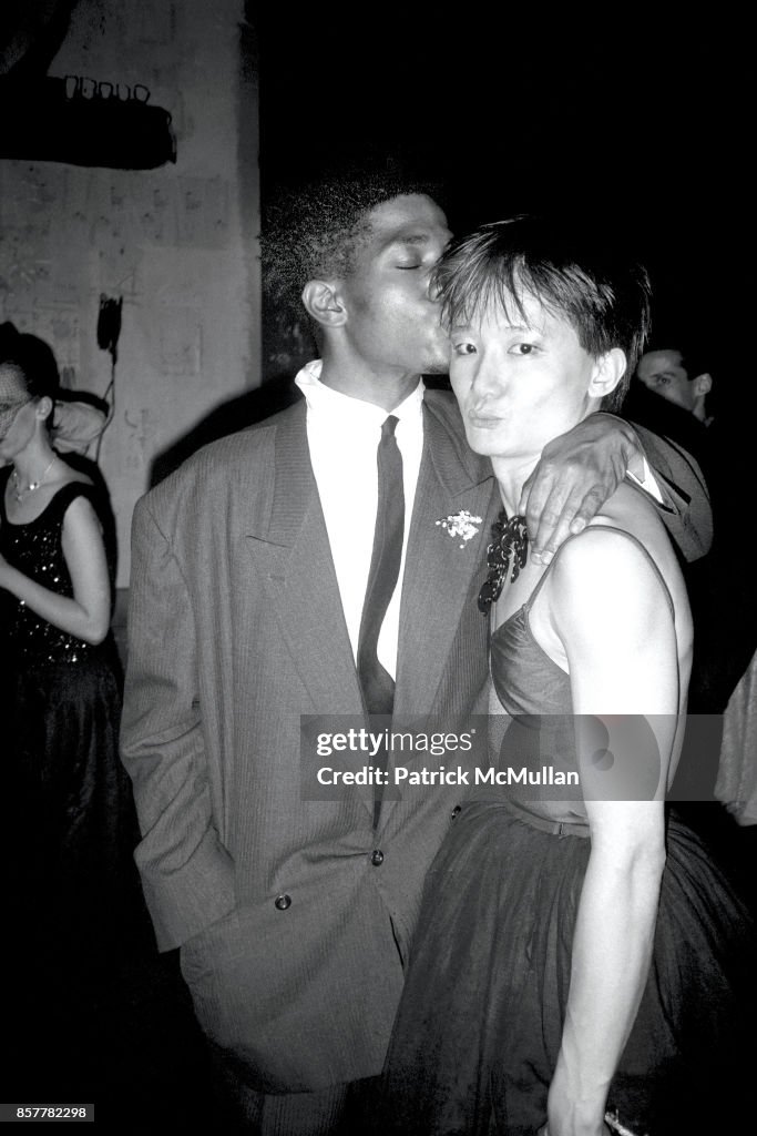 Jean Michel-Basquiat, Benjamin Liu (as Ming Vauze) Opening Night of Palladium, NYC May 14, 1985