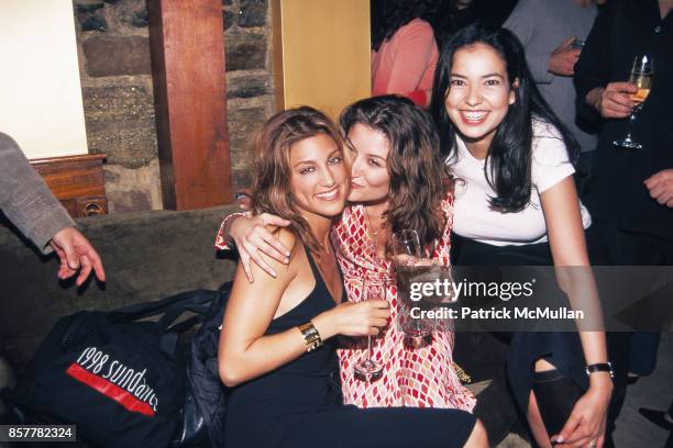Jennifer Esposito, Tina Kobas, Paula Rosado Jennifer Esposito's Birthday Party Halo, NYC April 12, 2000.