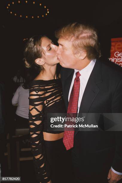 Heidi Klum, Donald Trump 'Madmoiselle' Magazine Party Honoring September 2001 Cover Girl Heidi Klum NYC August 14, 2001.