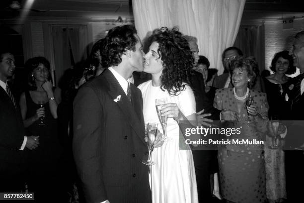 Glenn Dubin, Elizabteh Saltzman Glenn Dubin and Elizabeth Saltzman's Wedding Puck Building, New York September 13, 1987.