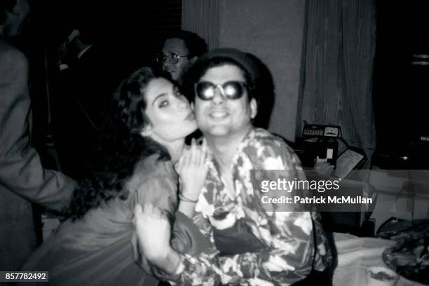 Lisa Edelstein, Michael Musto Jackie Mason's Tribute to Broadway Stars Stage Deli, NYC July 20, 1988 Kis.