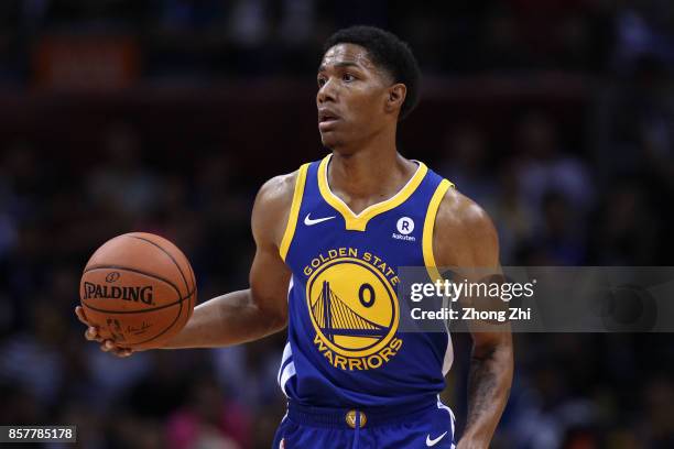 Patrick McCaw of the Golden State Warriors in action during the game between the Minnesota Timberwolves and the Golden State Warriors as part of 2017...