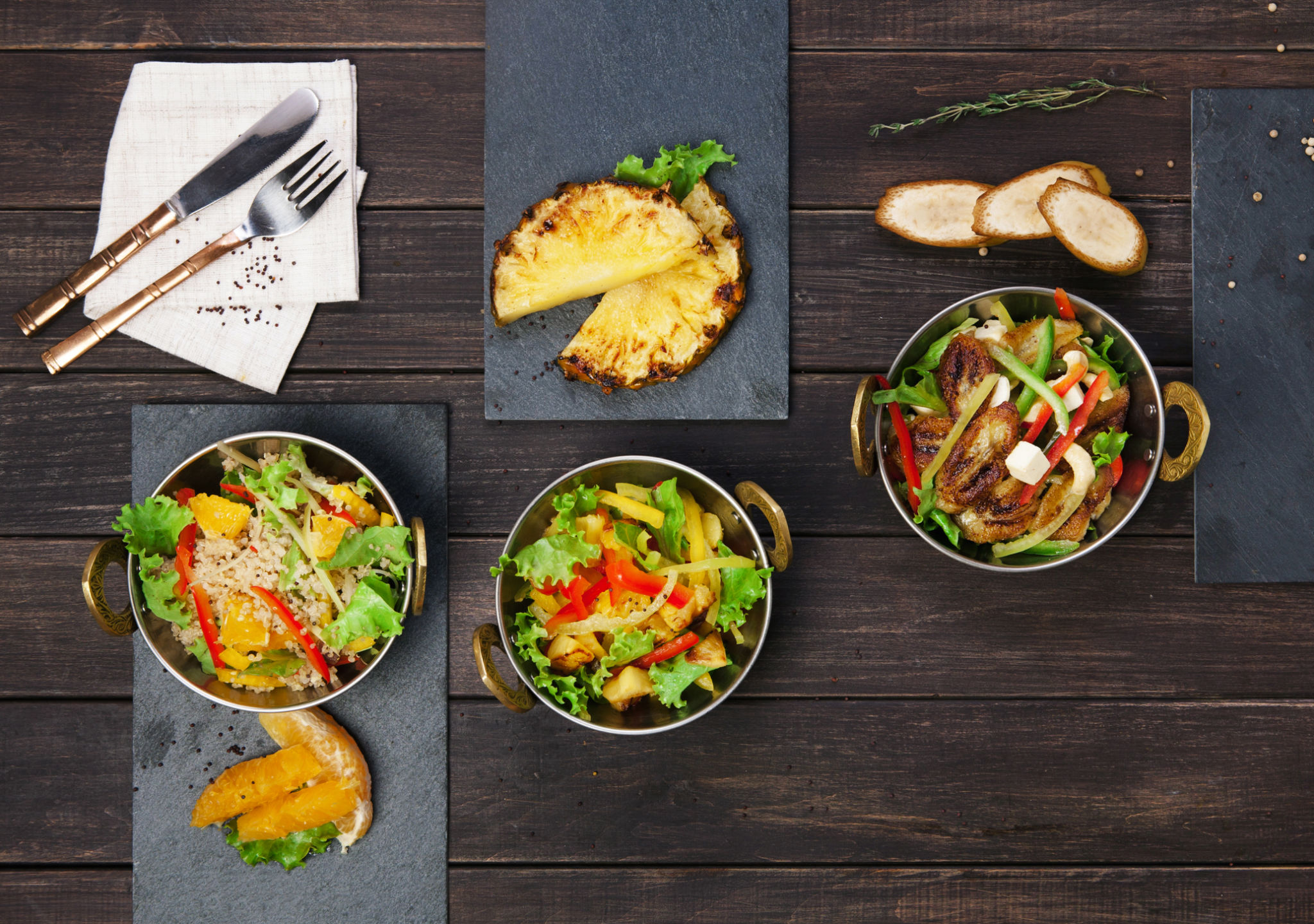 Vegetarian food, vegetable salad, indian cuisine Vegetarian food, vegetable salad, indian cuisine