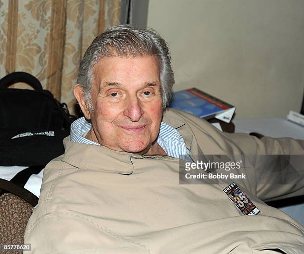 Beatles Music Promoter Sid Bernstein attends the 35th Anniversary of The Fest For Beatles Fans celebration at the Crowne Plaza Meadowlands on March...