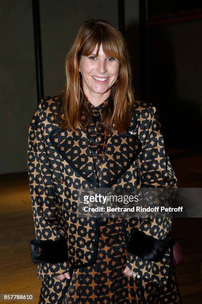 Cecile Togni attends the "Diner Surrealiste" to celebrate the 241th birthday of "Maison Louis Roederer" on October 4, 2017 in Reims, France.