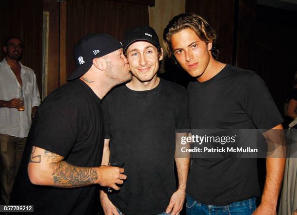 Fred Durst, Steve Berra, Harry Morton Bruce Springsteen Concert After Party Hard Rock Hotel & Casino, Las Vegas August 18, 2002.