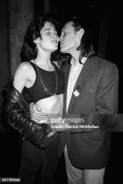 Elizabeth Saltzman, Patrick McMullan Alan Carr Party Visage. NYC May 1, 1985.
