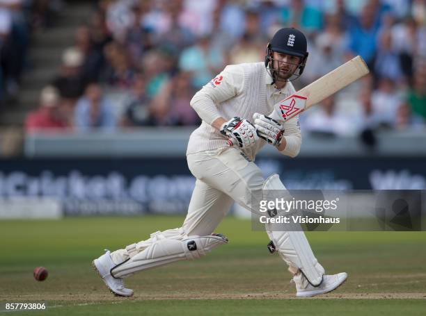 Mark Stoneman of England during Day Three of the 3rd Investec Test Match between England and West Indies at Lord's Cricket Ground on September 9,...