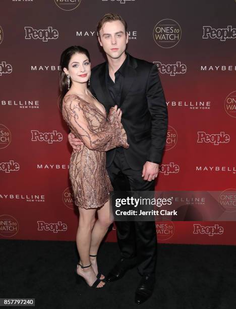 Niki Koss and Sterling Beaumon attends People's "Ones To Watch" at NeueHouse Hollywood on October 4, 2017 in Los Angeles, California.