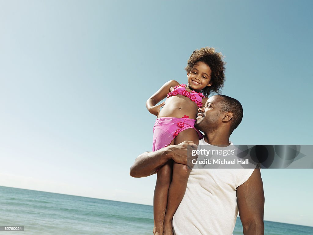 Father & Daughter at the beach