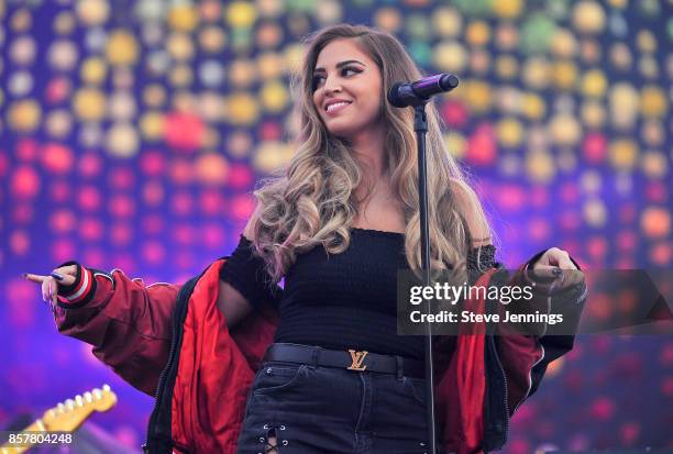 Alina Baraz performs at Levi's Stadium on October 4, 2017 in Santa Clara, California.