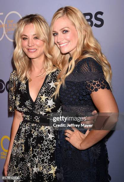Actresses Kaley Cuoco and Beth Behrs attend the CBS' 'The Carol Burnett Show 50th Anniversary Special' at CBS Televison City on October 4, 2017 in...