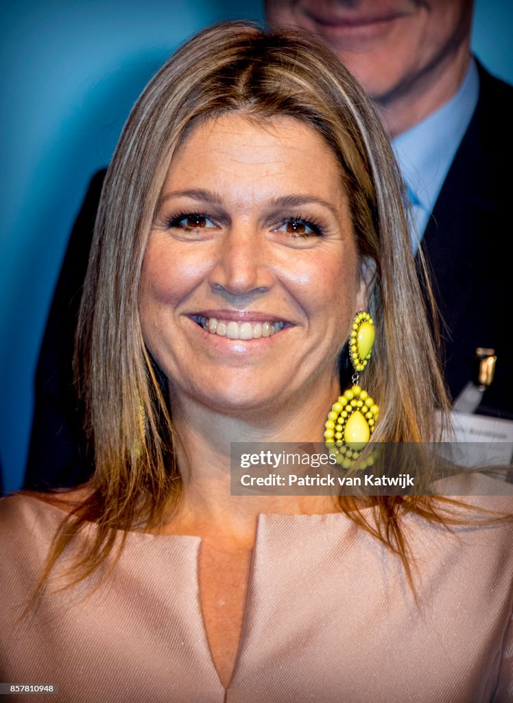 Queen Maxima  Of The Netherlands Attends Gender & Health Of Women Congres In Amersfoort