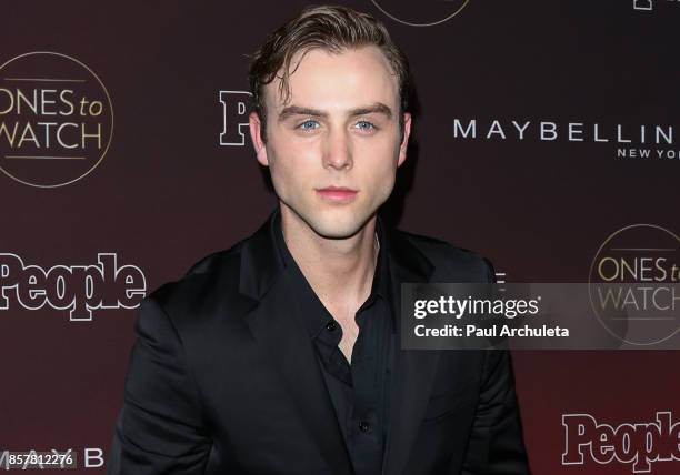 Actor Sterling Beaumon attends People's "Ones To Watch" party at NeueHouse Hollywood on October 4, 2017 in Los Angeles, California.