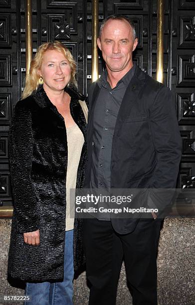 Actor Robert John Burke and guest attend the premiere of "Rescue Me" with a special performance by Denis Leary at Radio City Music Hall on April 2,...