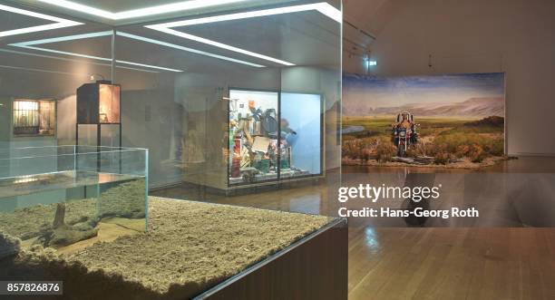 General view in the exhibition seen during the 'Diorama - Erfindung einer Illusion' exhibition preview at Schirn Kunsthalle on October 5, 2017 in...