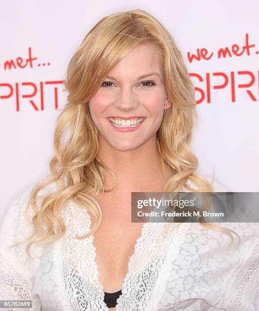 Actress Amber Borycki attends the Esprit Grand Opening celebration at the Third Street Promenade on April 2, 2009 in Santa Monica, California.