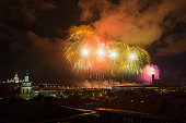 Big fireworks over Luzhniki stadium