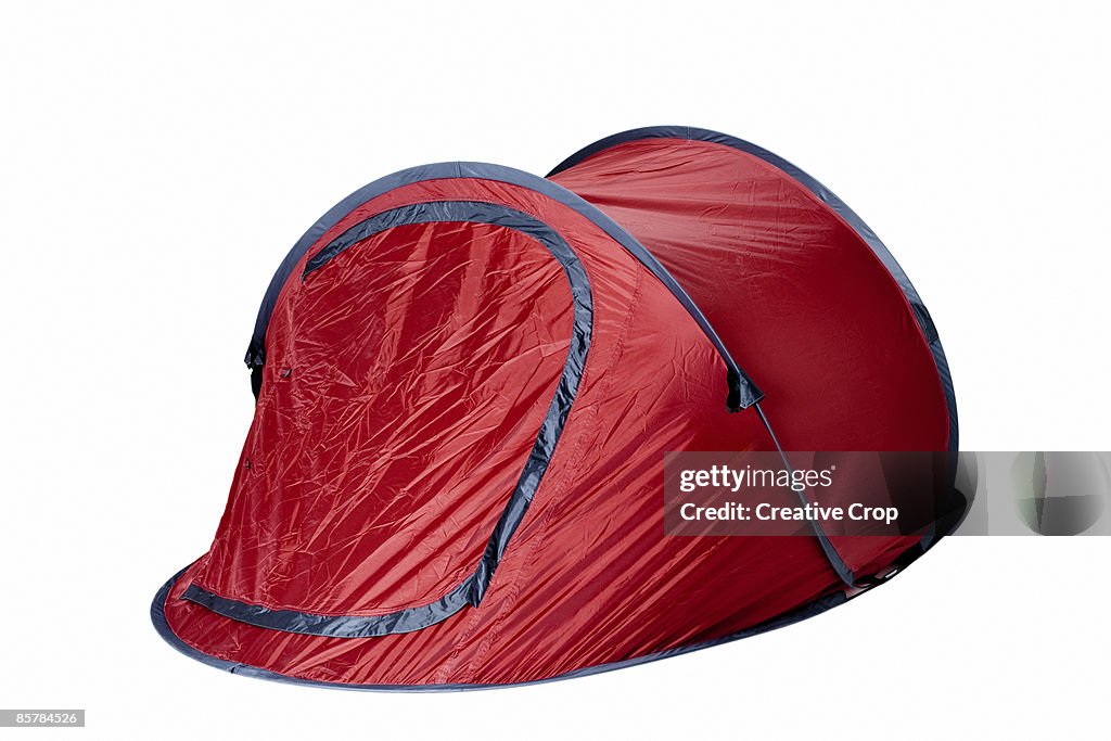 Red camping tent