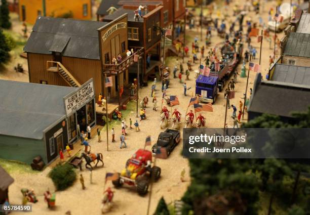 The USA part of the "Miniatur Wunderland" is pictured on April 2, 2009 in Hamburg, Germany. The world's largest model railway and one of the most...