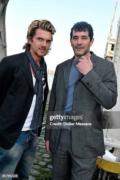 Werner De Smedt and Koen De Bouw attends "The K Case" Photocallon April 2, 2009 in Antwerp, Belgium.