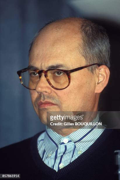 Proces du criminel pedophile Christian Van Geloven a Perpignan le 21 mars 1994, Perpignan, France.