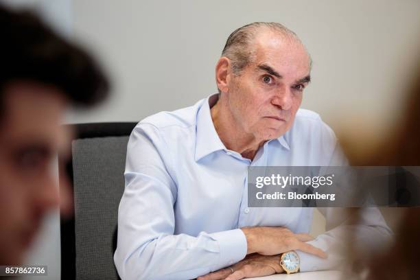 Michael Klein, chief executive officer and partner of Casas Bahia, listens during an interview in Sao Paulo, Brazil, on Tuesday, Sept. 12, 2017....