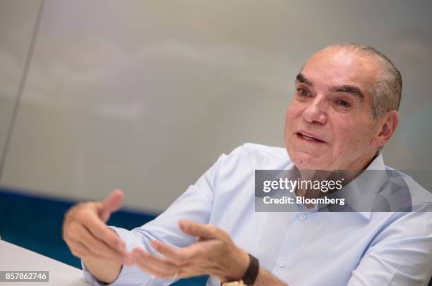 Michael Klein, chief executive officer and partner of Casas Bahia, speaks during an interview in Sao Paulo, Brazil, on Tuesday, Sept. 12, 2017. Klein...