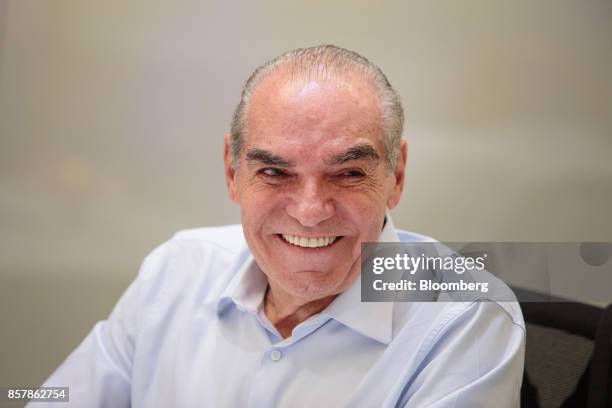 Michael Klein, chief executive officer and partner of Casas Bahia, smiles during an interview in Sao Paulo, Brazil, on Tuesday, Sept. 12, 2017. Klein...