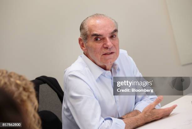 Michael Klein, chief executive officer and partner of Casas Bahia, speaks during an interview in Sao Paulo, Brazil, on Tuesday, Sept. 12, 2017. Klein...