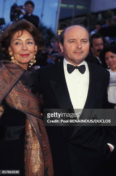 Lise Toubon et Jacques Toubon lors de la soiree d'ouverture du 47e Festival de Cannes le 12 mai 1994 a Cannes, France.