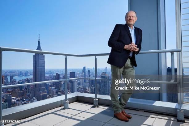 Of The New York Times Company, Mark Thompson is photographed for The Observer Magazine's New Review on August 30, 2017 in New York City. PUBLISHED...