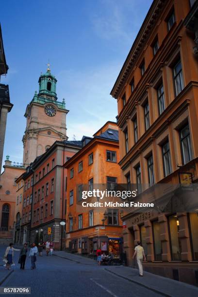 storkyrkan cathedral in gamla stan - catedral de estocolmo - fotografias e filmes do acervo